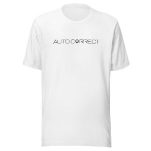 AUTO-CORRECT LABEL Unisex t-shirt