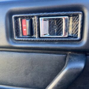83-89 A180 MITSUBISHI STARION CARBON FIBER INTERIOR DOOR HANDLE BEZELS